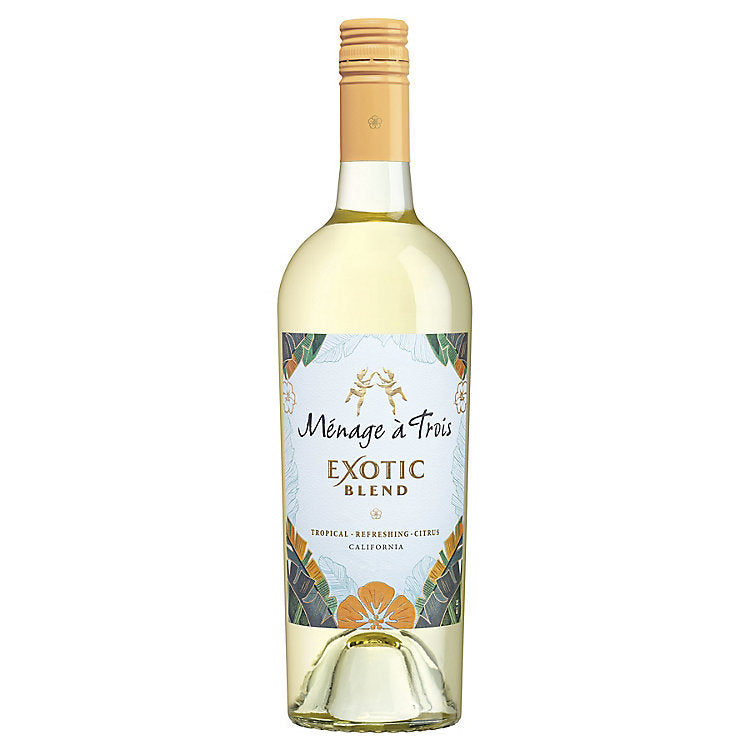Menage A Trois White Wine Exotic Blend California 750 ML