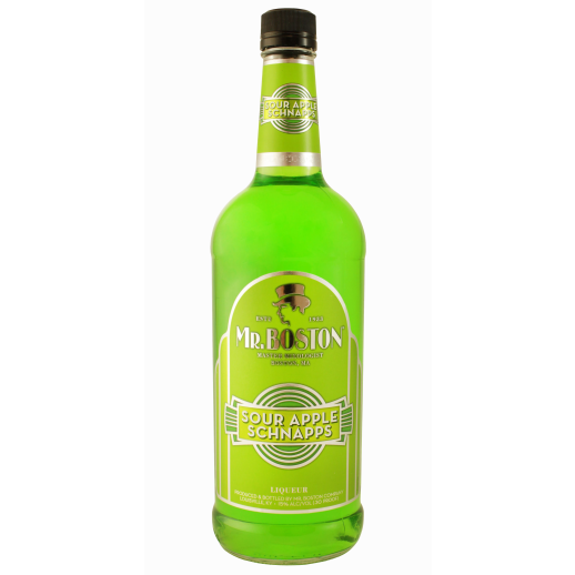Mr Boston Sour Apple Schnapps 1 L