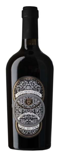 Lupo Meraviglia Tecnica Del Salasso Tre Di Tre Rosso Puglia 2023 750 ML Italian red wine bottle