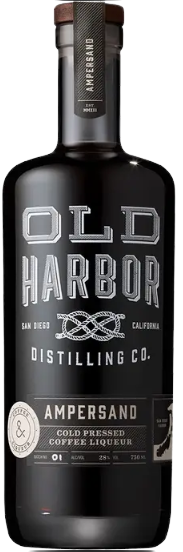 Old Harbor Ampersand Cold Pressed Coffee Liqueur 750ml bottle with premium coffee and spirits