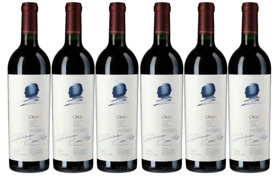 Six bottles of Opus One Red Wine Napa Valley 2021 vintage 750ml each