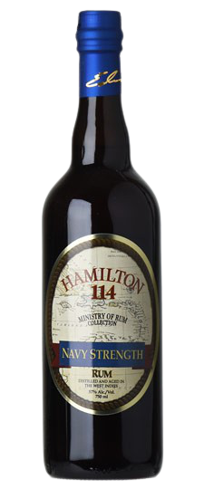 Hamilton Ministry of Rum Collection Navy Strength Rum bottle, 750 ml, 57% ABV.
