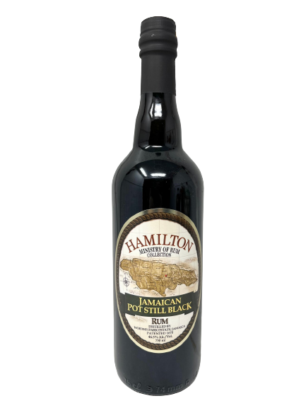 Hamilton Ministry of Rum Jamaican Pot Still Black Rum 750 ML bottle.