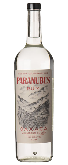 Paranubes Oaxaca Aguardiente de Cana Rum 1L bottle with label.