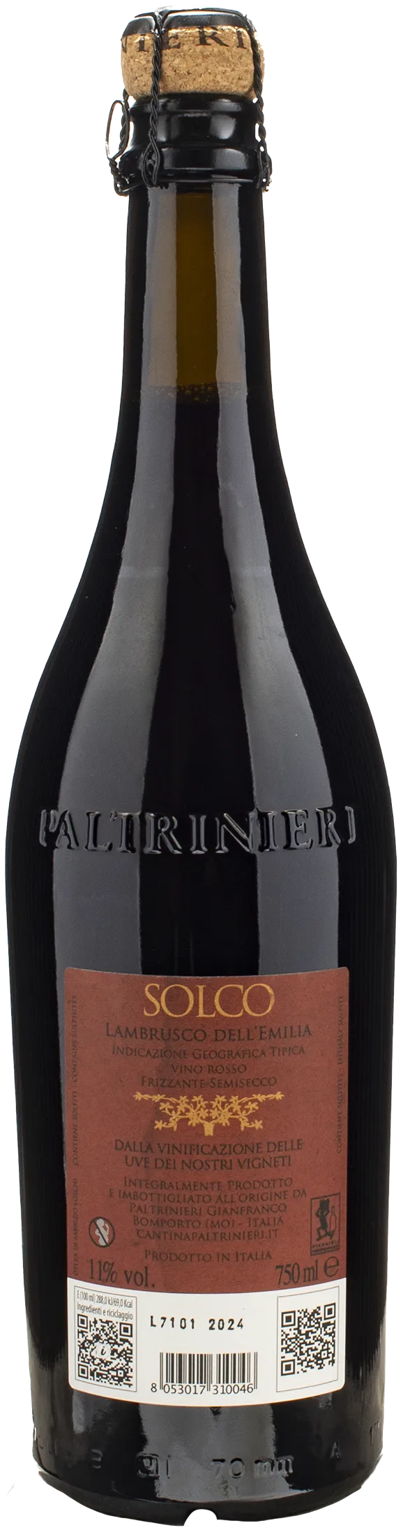 Paltrinieri Solco Lambrusco dell'Emilia 2024 750 ML
