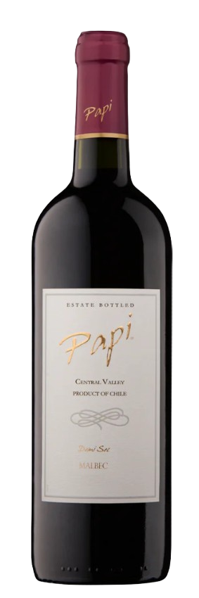 Papi Malbec Demi-Sec Esate Bottled Valle Central 750 ML