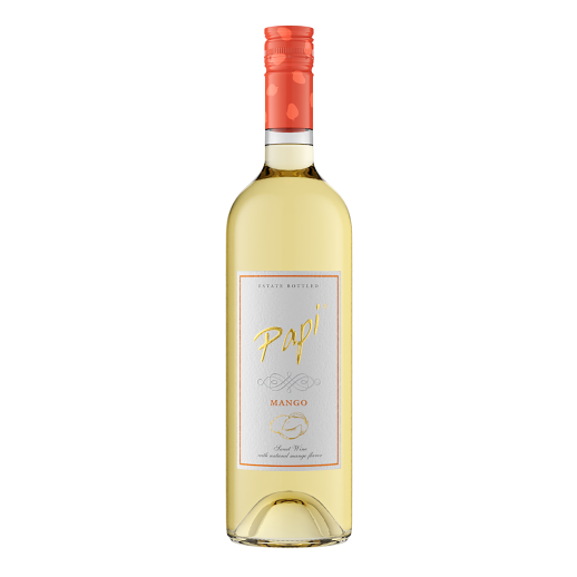 Papi Mango 750 ML bottle of tropical mango-flavored white wine with smooth and sweet taste