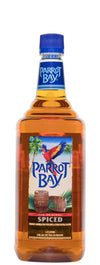 Parrot Bay Spiced Rum 1 L bottle with Caribbean rum blend, vanilla, and caramel notes.