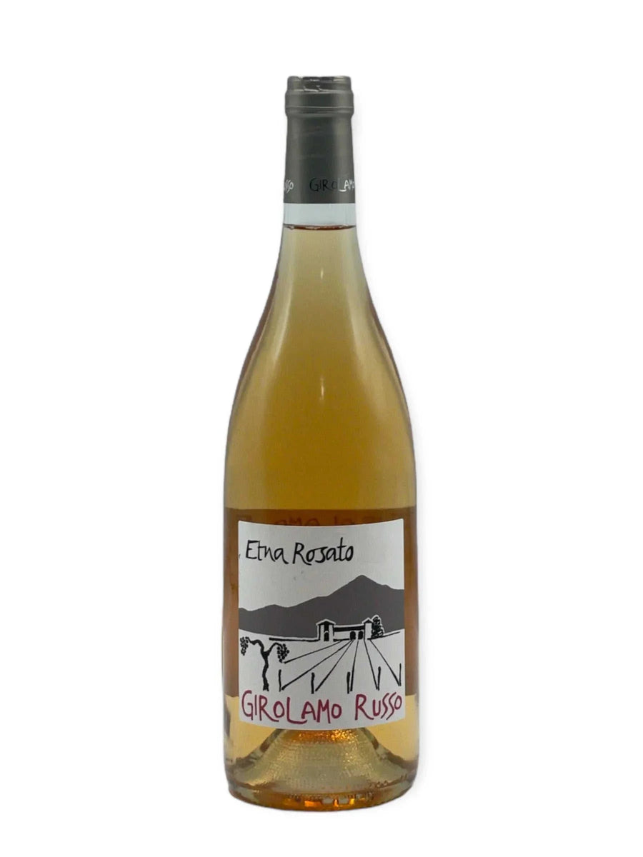 Girolamo Russo Etna Rosato 2024 750ml bottle of Sicilian volcanic rosé wine with strawberry and mineral notes