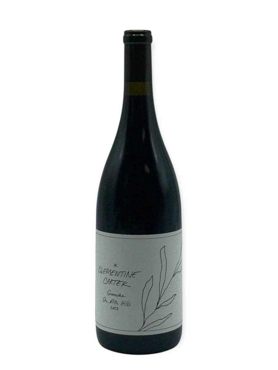 Clementine Carter Grenache Santa Rita Hills 2023 wine bottle with red berry and floral notes