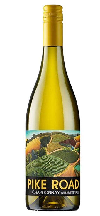 Pike Road Chardonnay Willamette Valley 2019 – Premium Oregon white wine bottle