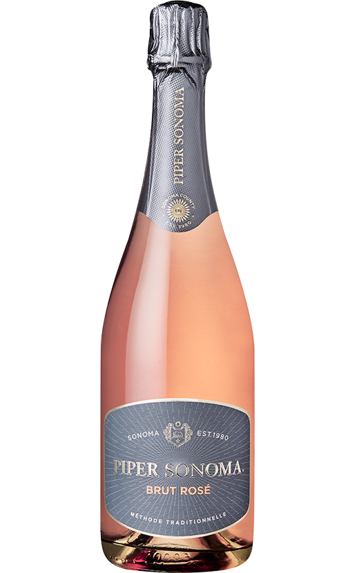 Piper Sonoma Brut Rosé Sonoma County 750ml – Premium California sparkling rosé bottle