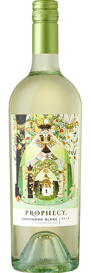 Prophecy Sauvignon Blanc 750ml bottle with vibrant label.