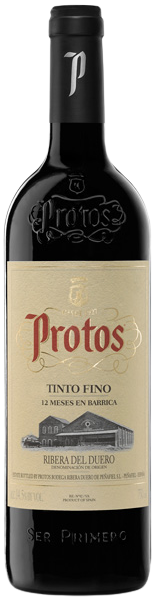 Protos Tinto Fino 750 ML with classic Ribera del Duero label design.