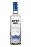 Pueblo Viejo Blanco Tequila 1.75L bottle with 100% Blue Weber agave from Jalisco, Mexico, clear tequila for cocktails and sipping