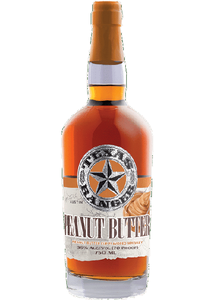 Texas Ranger Peanut Butter Cup Flavored Whiskey 750 ML bottle.