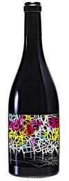 1849 Iris Pinot Noir 2018 bottle with vibrant abstract label design.