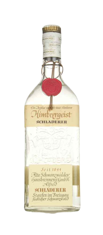 Schladerer Himbeergeist 750 ML bottle showcasing premium German raspberry spirit.