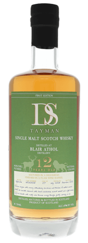 DS Tayman 12 Year Old Blair Athol Single Malt Scotch Whisky First Edition 750 ML