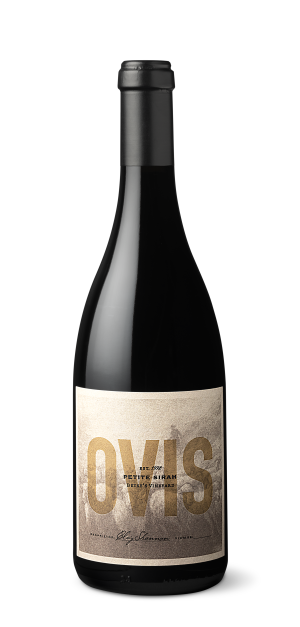 OVIS Petite Sirah 2021 wine bottle showcasing rich, bold flavors and California craftsmanship