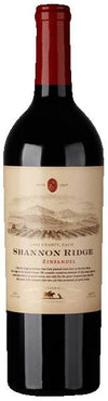 Shannon Ridge High Elevation Zinfandel 750ml bottle with rustic label.