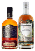 Handy Schiller Barreled Manhattan & Tommy Bahama 4 Year Old Bourbon Whiskey Combo 750 ML (2 Bottles)