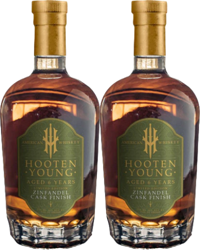 Hooten Young 6 Years Old Zinfandel Cask Finish American Whiskey limited edition 750ml bottles with maple, cream, blueberry, and vanilla notes