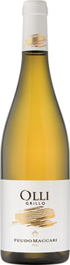 Feudo Maccari Grillo 750 ML bottle of Sicilian white wine with citrus aromas