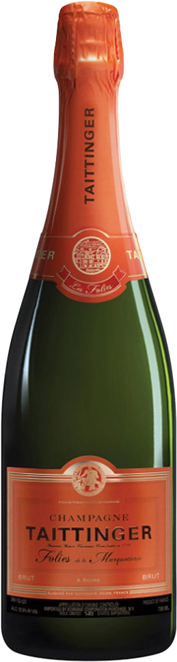 Bottle of Champagne Taittinger Brut Les Folies De La Marquetterie 750 ML