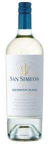 San Simeon Sauvignon Blanc Paso Robles 750 ML bottle with blue cap and label.