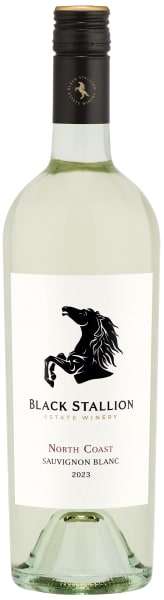 Bottle of Black Stallion Winery Sauvignon Blanc 2024 750 ML wine with citrus and tropical fruit notes