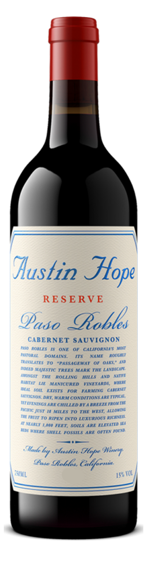 Austin Hope Reserve Cabernet Sauvignon 2021 750 ML