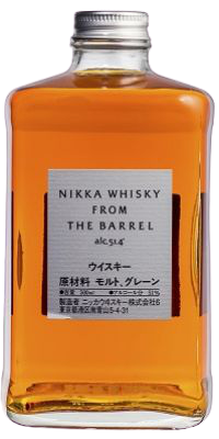 Nikka From The Barrel Whiskey 750 ML bottle, strong blended whisky with rich flavors.