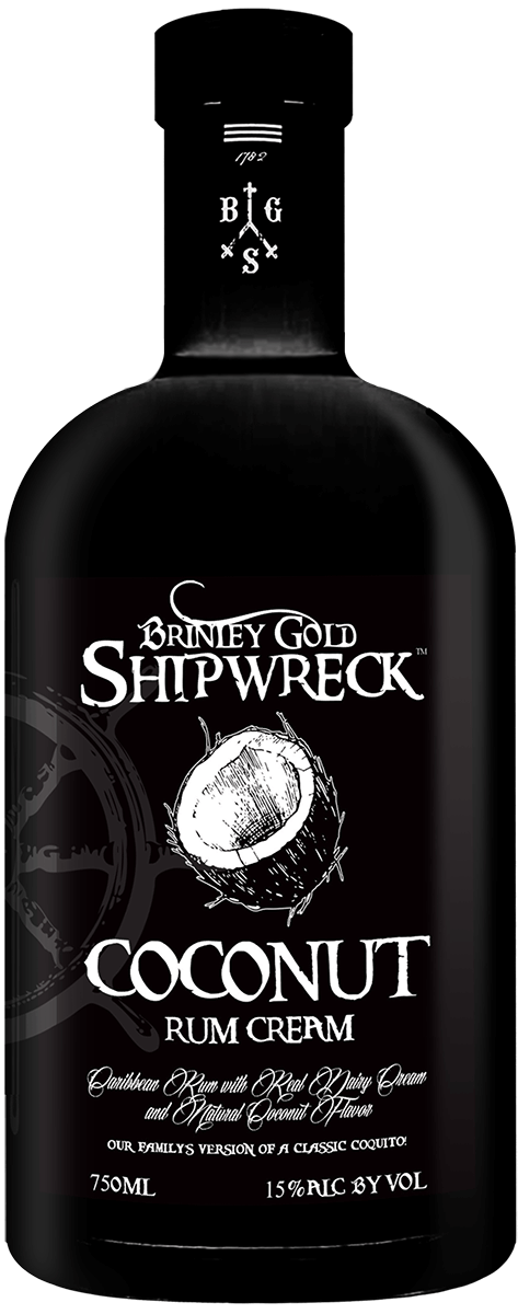 Brinley Gold Shipwreck Coconut Rum Cream 750 ML