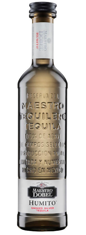Maestro Dobel Humito Smoked Silver Tequila 750 ML bottle with Mesquite wood influence.