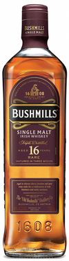 Bushmills 16 Years Old Rare Triple Distilled Single Malt Irish Whiskey 750 ML