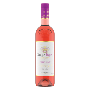Stella Rosa Berry Moscato 750 ML bottle with fruity design.