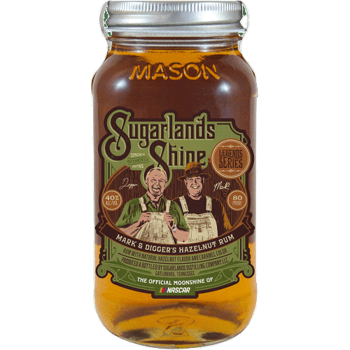 Sugarlands Shine Legend Series Mark and Digger's Hazelnut Rum 750 ML