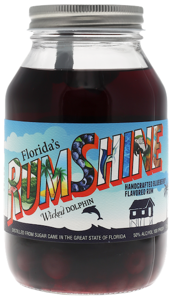 Wicked Dolphin Blueberry RumShine 750 ML