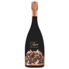 Rare Brut Rose Millesime 2014 luxury vintage Champagne bottle with elegant black and rose gold design