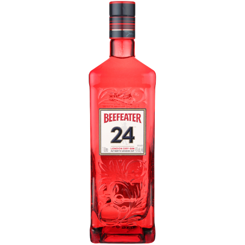 Beefeater London Dry Gin 24 premium bottle 1L with bold red design.