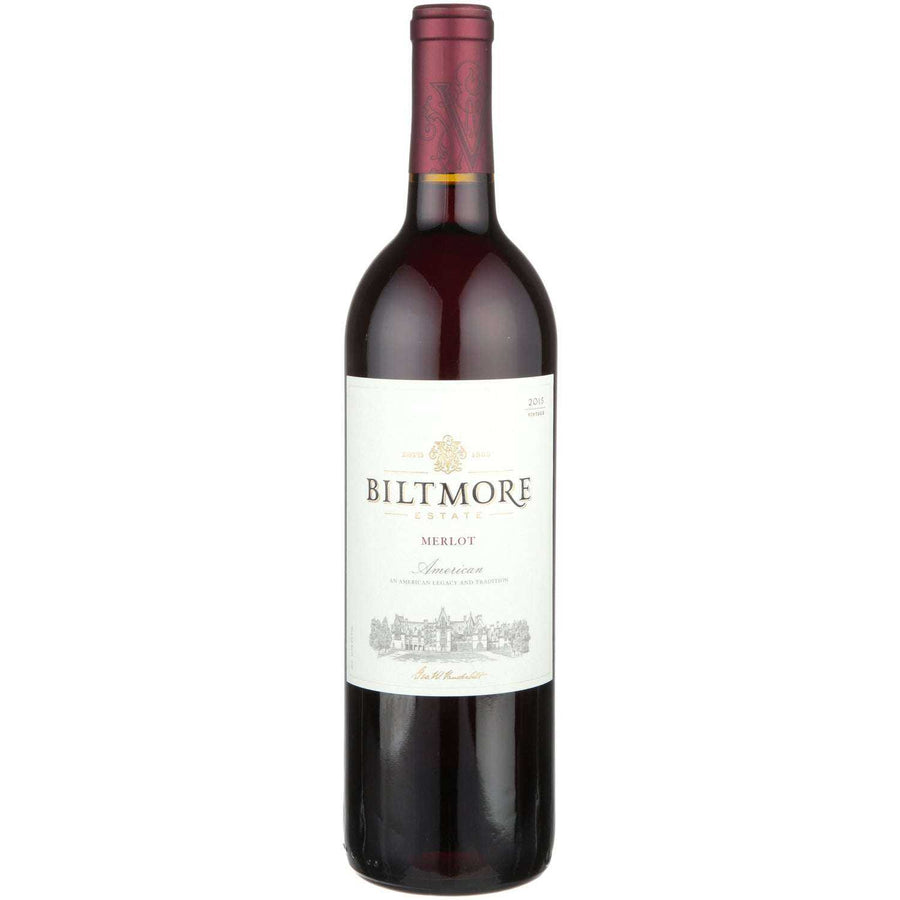Biltmore Estate Merlot American 750 ML wine bottle with label.
