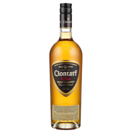 Clontarf Blended Irish Whiskey bottle 1.75L with rich aroma and smooth finish.