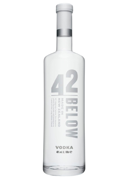 42 Below Vodka Pure 80 1 L bottle with sleek design from New Zealand.