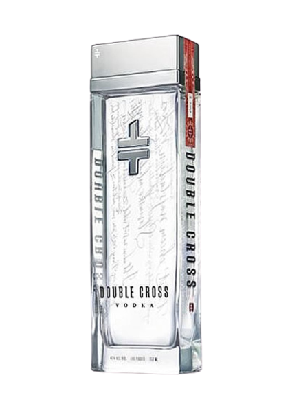 Double Cross Vodka 80 1.75 L bottle with premium labeling and sleek design.