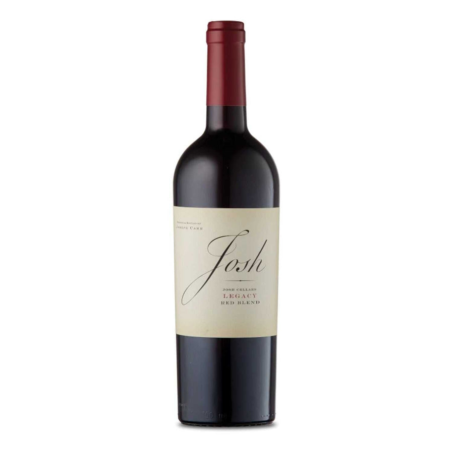 Josh Cellars Red Wine Legacy California 750 ML bottle showcasing rich aromas and flavors of dark cherry, blackberry, spice, and vanilla