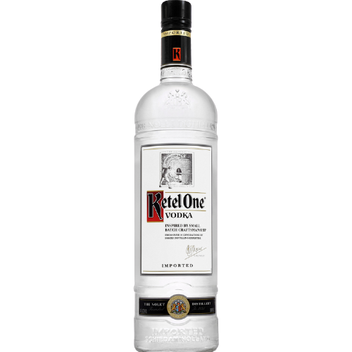 Ketel One Vodka 80 1 L bottle featuring classic design and premium branding.
