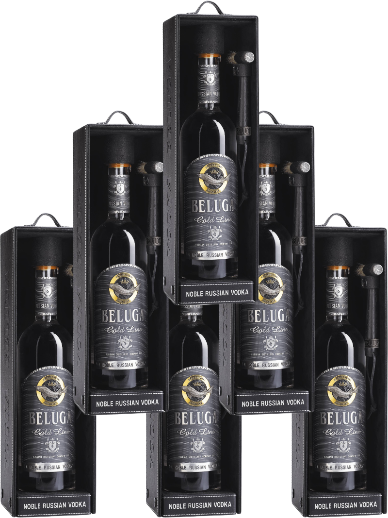 Beluga Vodka Noble Gold Line 80 750 ML (6 Bottles)