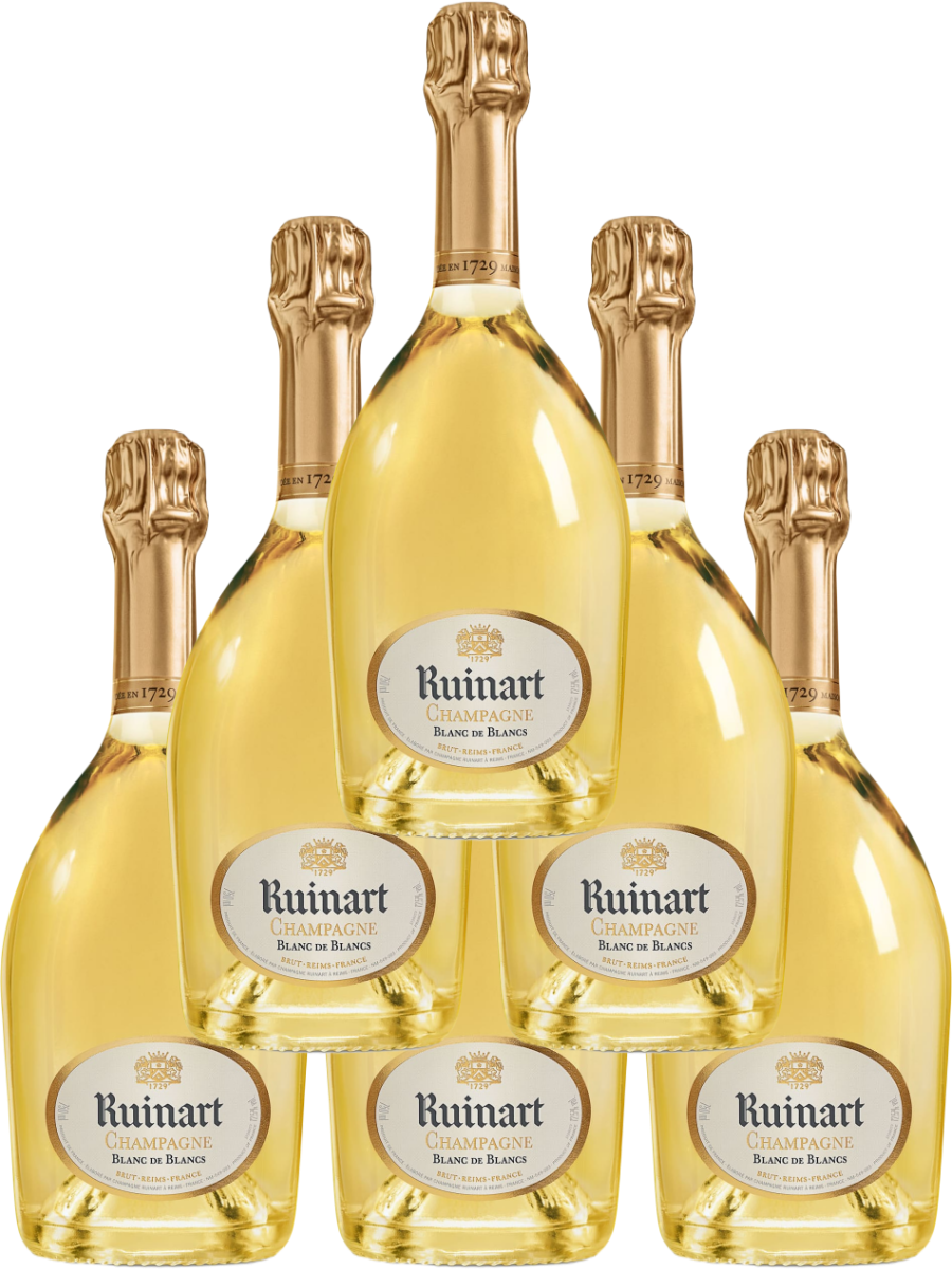 Ruinart Champagne Brut Blanc De Blancs 750 ML (6 Bottles)