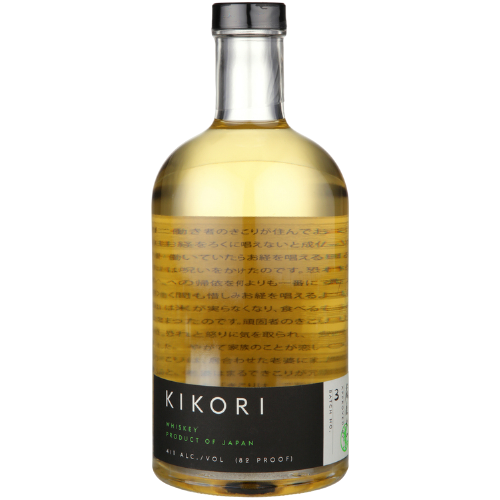 Kikori Whisky The Woodsman 750 ML bottle with flavors of lychee, green apple, and lemongrass.